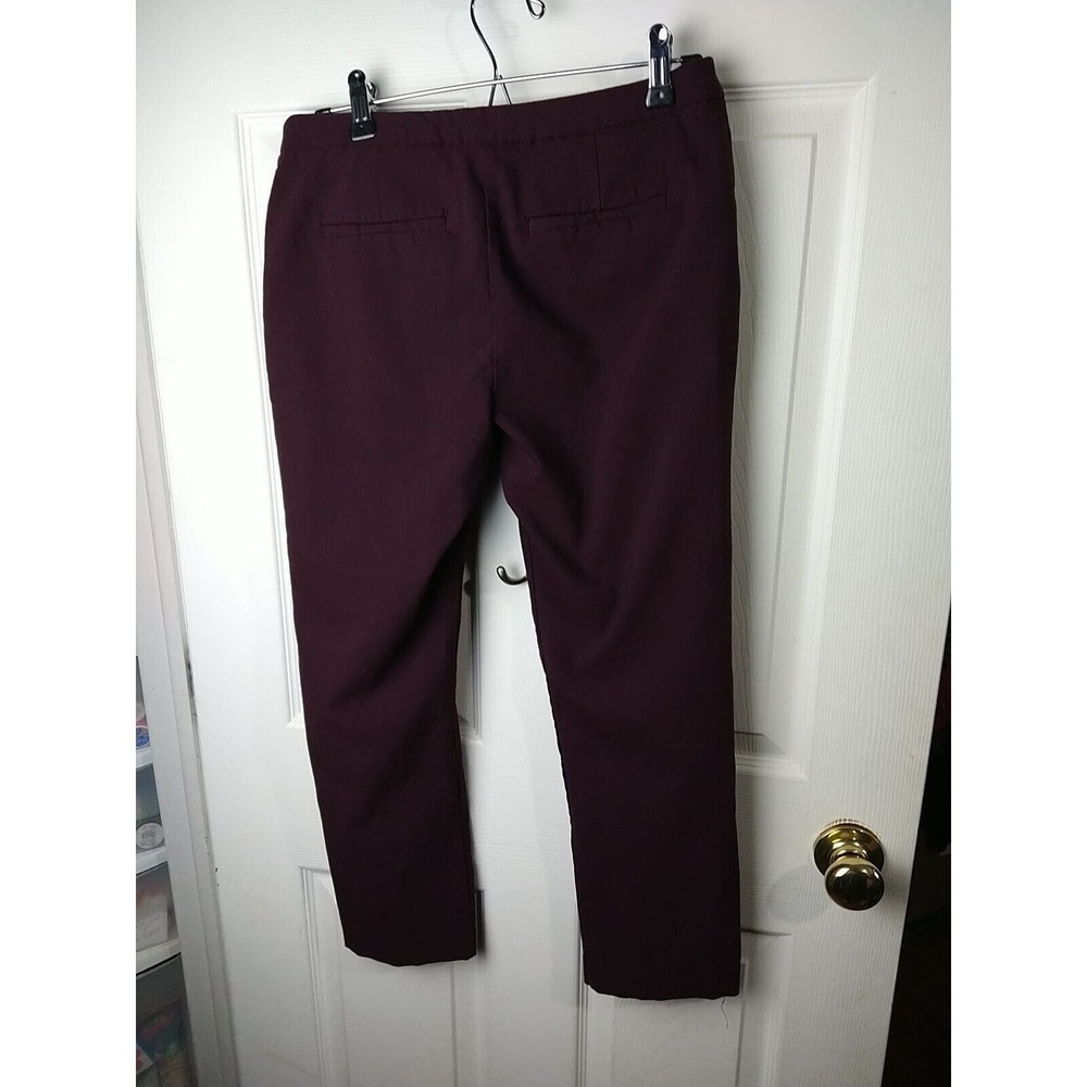Mario Serrano Purple Cropped/Ankle Flat Front Pants. Size 8 - Picture 10 of 10